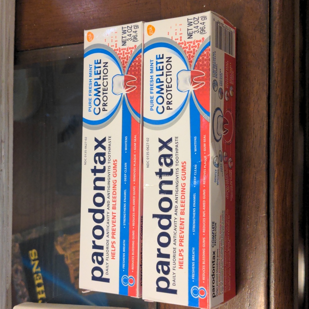 Paradontax Pure Fresh Mint Complete Protection 3.4 oz Toothpaste (x2)